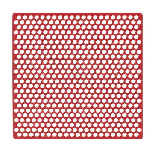 [YE1210000] GRID MESH RED 7.1CM X 7CM SHEETS /20