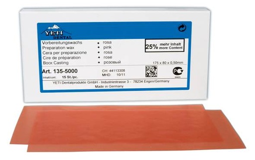 [YE1357000] PREPARATION WAX PINK 0.7MM /15