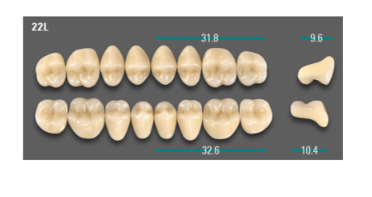 [VIABA35V22LUK] VITA VIONIC VIGO Posterior, A3.5, 22L UK