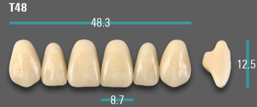 [VIABD3VT48] VITA VIONIC VIGO Anterior, D3, T48