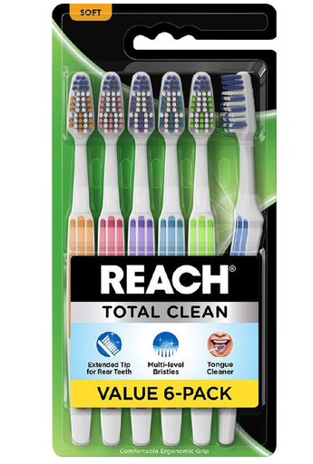 [RH13031] Total Clean Toothbrush Soft 6 Pack /10