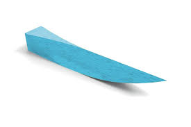 [POL5012S] Wood Wedges - blue (S) 12mm, bag 100 pcs