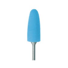 [EDE0632HP-100] Acrylic Polisher HP - blue Tapered Round Short  100 Pack