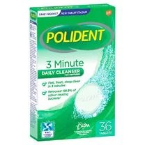 [HCL1163420] POLIDENT CLEANSER 3 MIN 1X36 AU/NZ