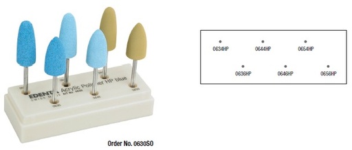 [EDE0630SO] Edenta Acrylic Polisher Kit / 6 Pack